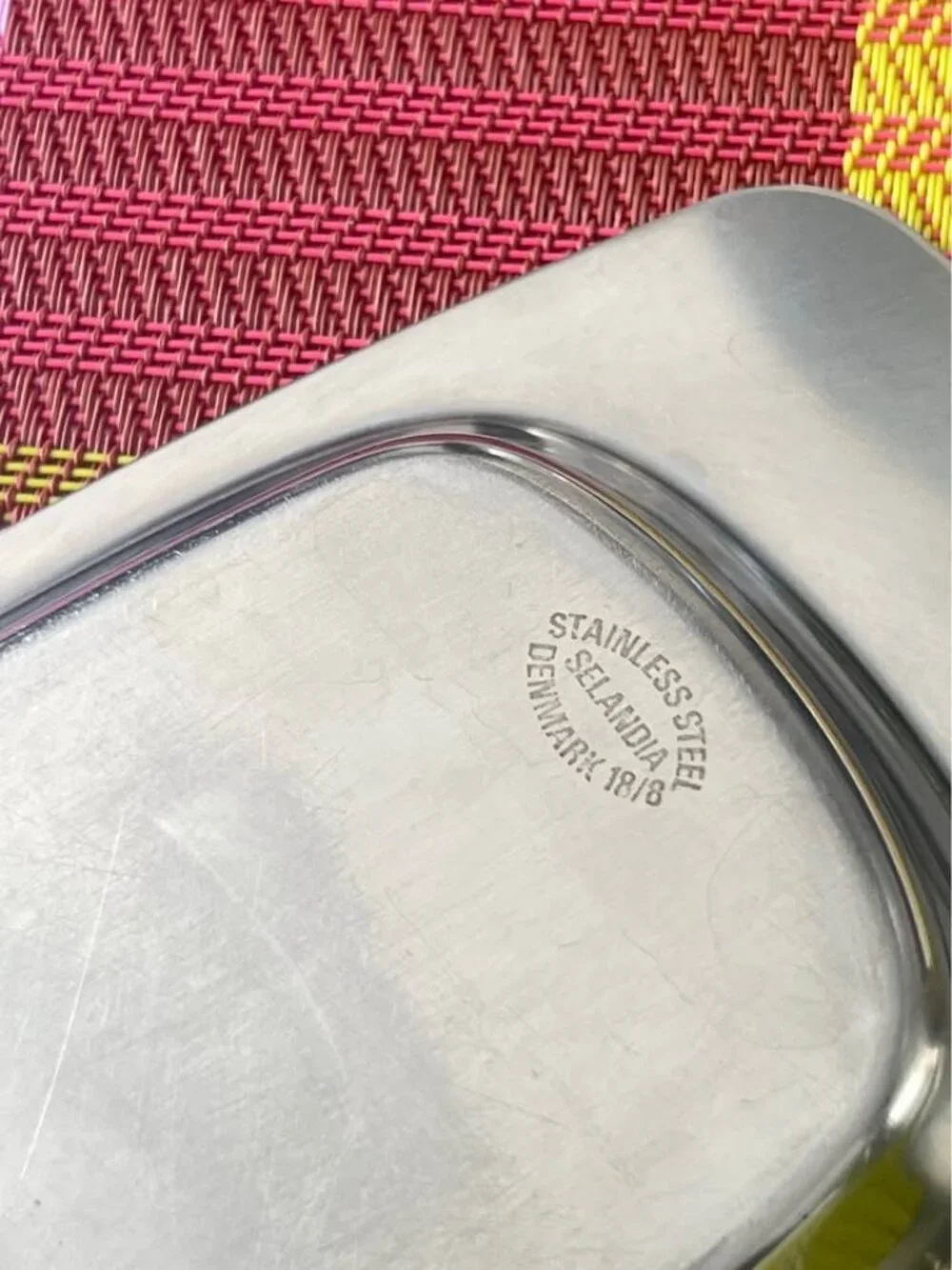 Vintage Selandia stainless steel butter dish-Denmark